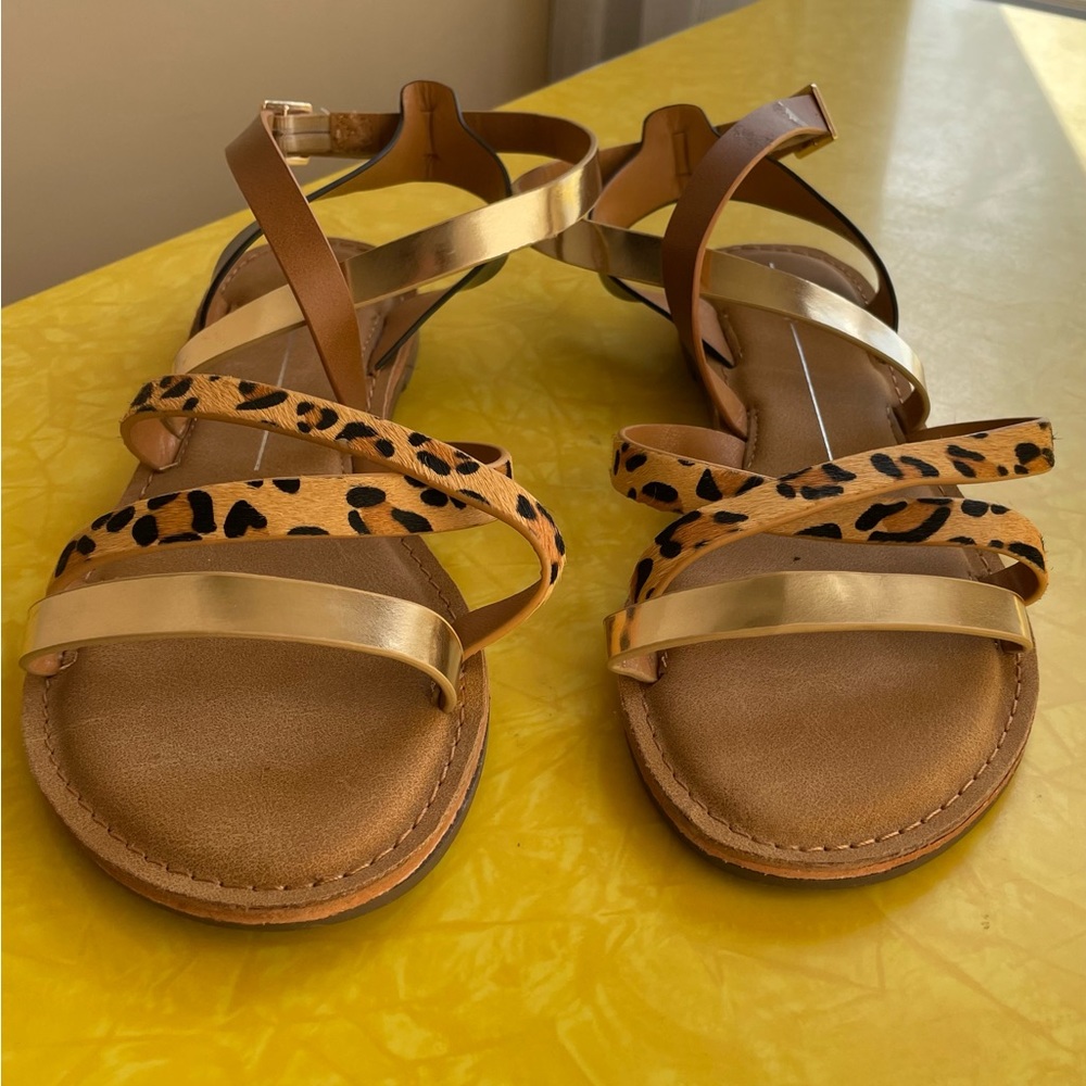 Only worn once! Gladiator cheetah print sandal from ModCloth!